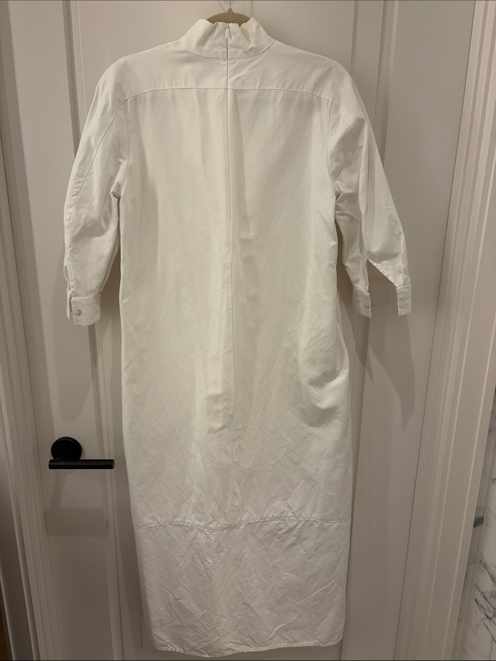 Rachel Comey Cream High-Neck Textured Dress - Picture 3 of 3